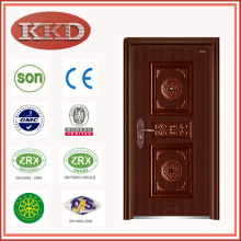 Standard Size Steel Security Door KKD-504 with Luxury Design for Residential Use
